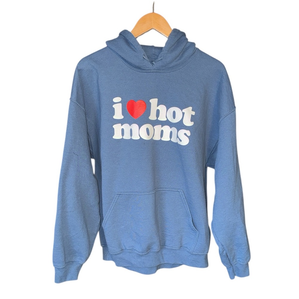 Danny Duncan I Love Hot Moms Blue Hoodie XL